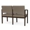 Lesro Lenox 2 Seat Tandem Seating W/ Arm, 44 in W 26 in L 31.5 in H LW2103 - alternate 2